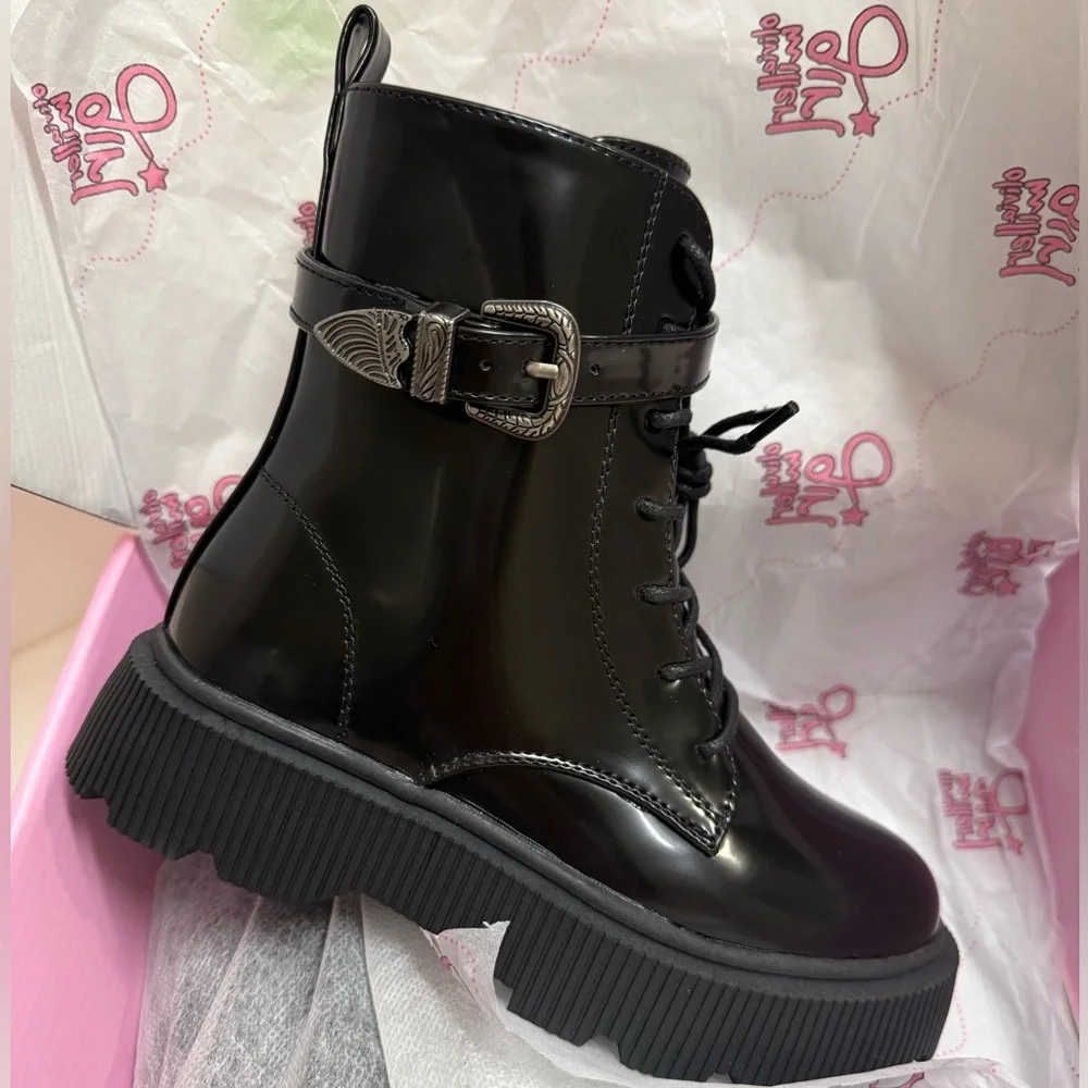 Olivia Miller Girls Combat Boots,‎ NEW, Size 13